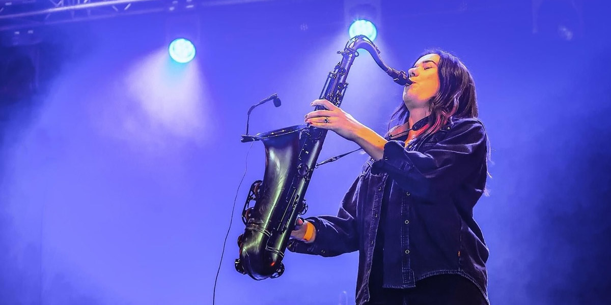 Cat on Sax