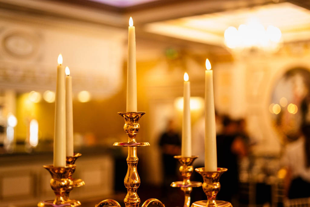 Rossington Hall Christmas Party Candles