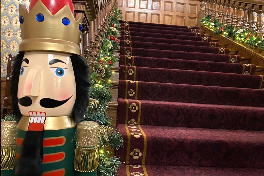 Rossington Hall Christmas Staircase