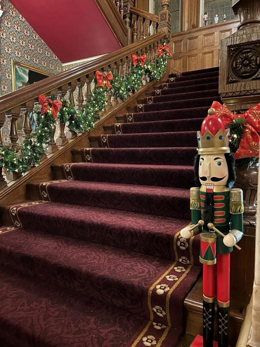 Rossington Hall Christmas Staircase