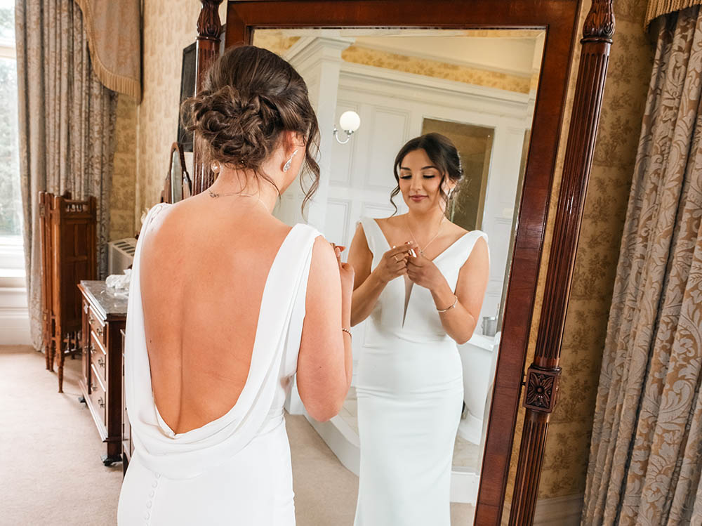 Rossington Bride in the mirror